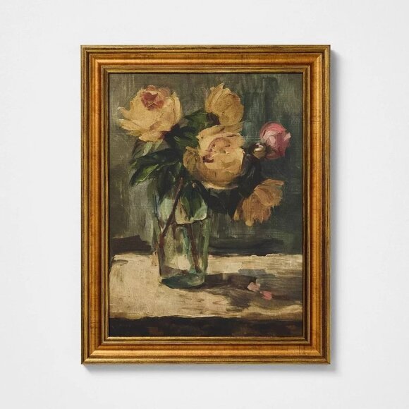 11"x14" Moody Floral Still Life Wall Art - Threshold Studio McGee - Target 2025 - Picture 1 of 7